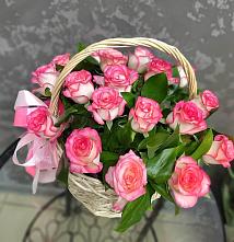 Цветочная композиция из Розы в корзине в Самарском